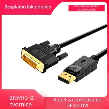 DP-DVI adapter kabel, DP-DVI model, DVI sučelje
