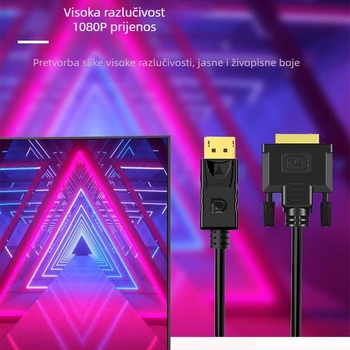 DP-DVI adapter kabel, DP-DVI model, DVI sučelje