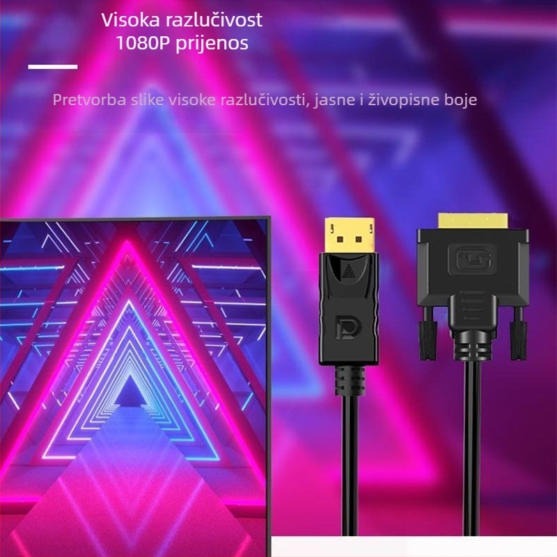 DP-DVI adapter kabel, DP-DVI model, DVI sučelje