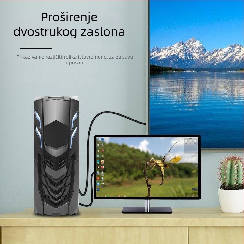 DP-DVI adapter kabel, DP-DVI model, DVI sučelje