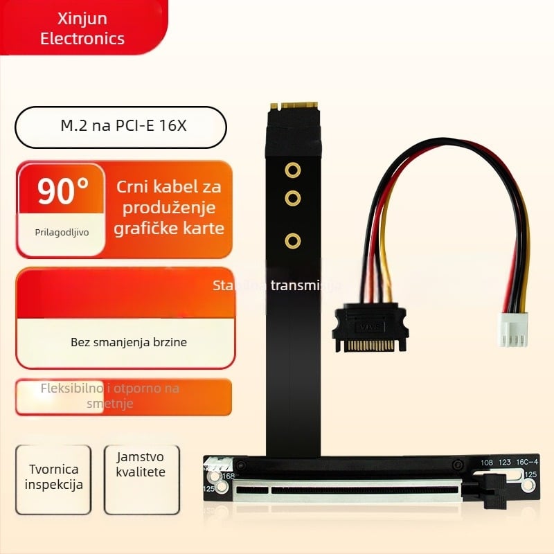 Adapter kabel M.2 na PCIe 16X, NVMe SSD PCIe 3.0, više sučelja