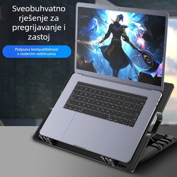 N18 radijator za prijenosno računalo, aluminij, zračno hlađenje, kompatibilan s notebookom