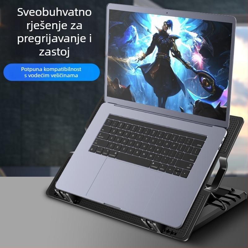 N18 radijator za prijenosno računalo, aluminij, zračno hlađenje, kompatibilan s notebookom