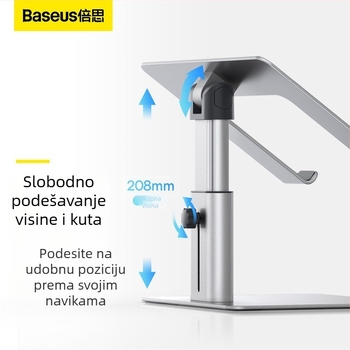 Baseus stalak za laptop od aluminijske legure, univerzalni stil