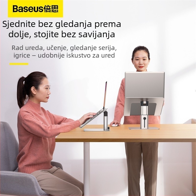 Baseus stalak za laptop od aluminijske legure, univerzalni stil