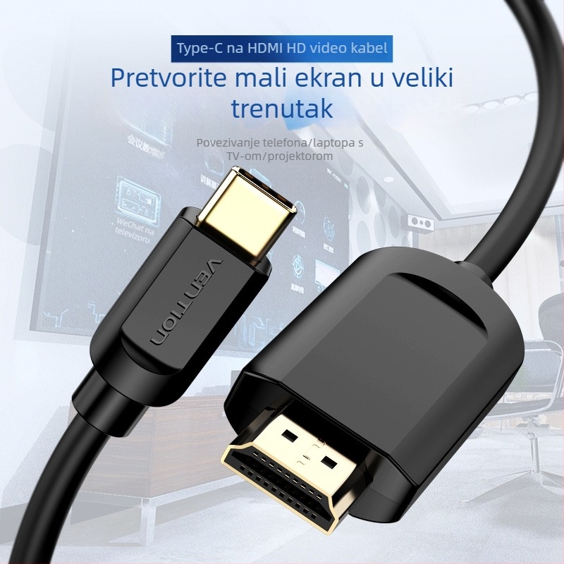 Weixun CGR Type-C na HDMI adapter s LT8711HE čipom, 1080p, bakreno jezgro