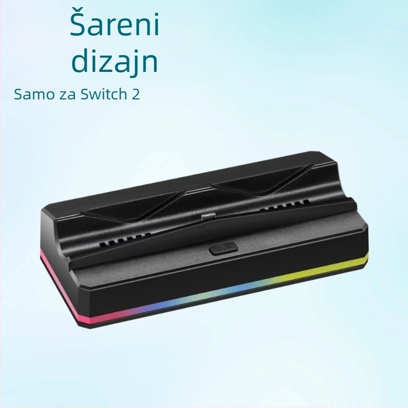 Stanica za punjenje i hlađenje za Switch2 - Model SY-NS2-626; Type-C sučelje; Ulaz 5V3A; Kompatibilno sa Switch2; Materijal ABS