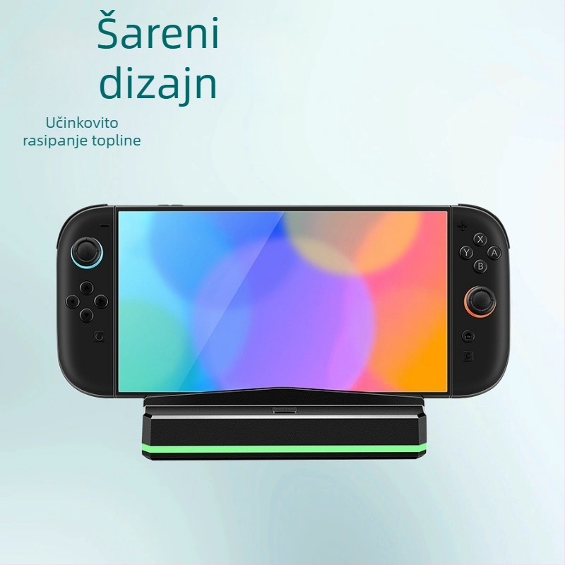 Stanica za punjenje i hlađenje za Switch2 - Model SY-NS2-626; Type-C sučelje; Ulaz 5V3A; Kompatibilno sa Switch2; Materijal ABS