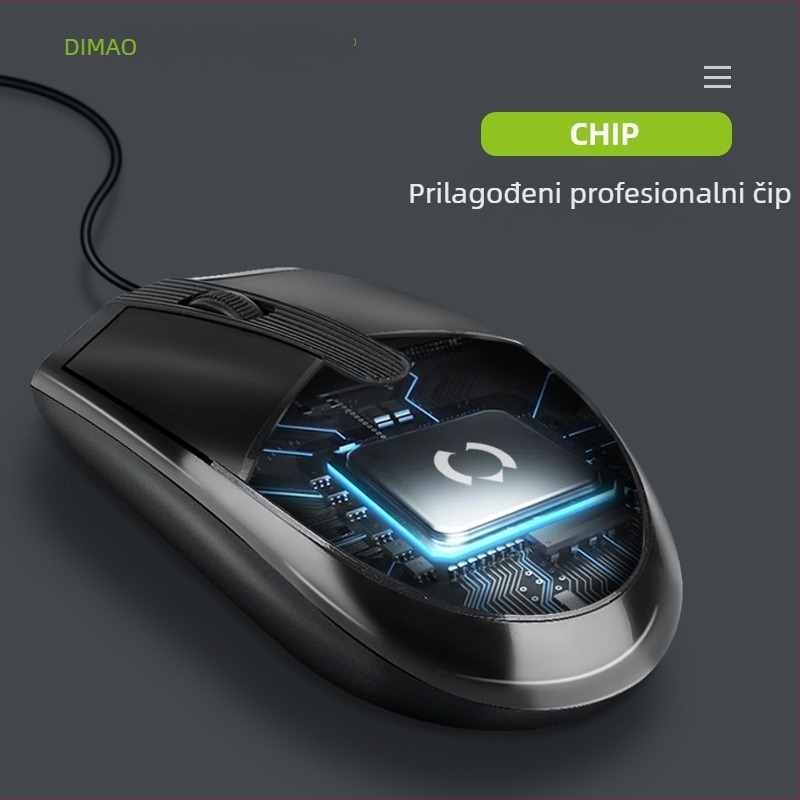 Emperor Cat DT1100 žični set tipkovnice i miša, USB sučelja, optički 1600 dpi, ergonomski dizajn