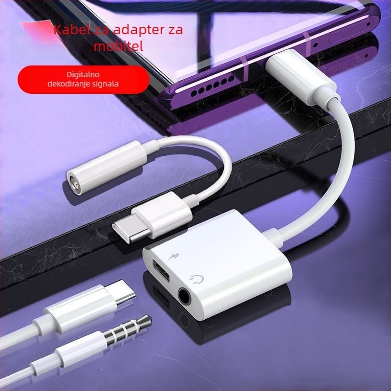 Yichuang Y01 Type-C audio dekodirajući adaptor kabel za Apple uređaje, zvučna kartica za prijenos uživo