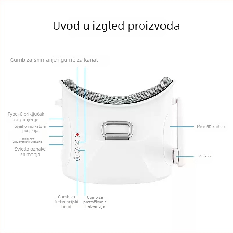 Betafpv FPV naočale s trakom za glavu, 5,8 GHz analogni prijenos videa VR03