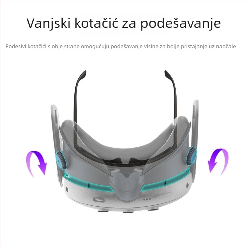 X3 maska za ublažavanje tlaka za Meta Quest 3 VR slušalice, sprječava propuštanje svjetla
