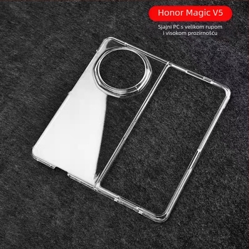 Prozirno sjajno kućište za Honor Magic V5 s preklopnim zaslonom, PC materijal