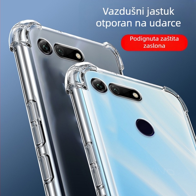 Maska za telefon za Honor V20 – minimalistički dizajn; zaštita od pada; izrada toplim presovanjem; materijal: Drugo; kompatibilno: Glory