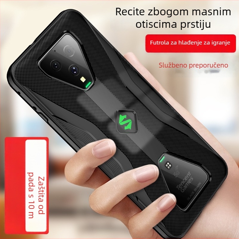 Helo silikonska futrola s potpunim pokrovom za Black Shark 4 Pro, Black Shark 3 zaštitno kućište i Black Shark 4 otporno na pad