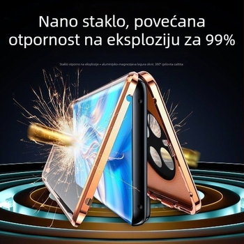 Kućište za Huawei Honor X40, metalna konstrukcija, magnetska zaštita od padova, precizno obrađeno, jednostavan i elegantan dizajn, podrška prilagodbi