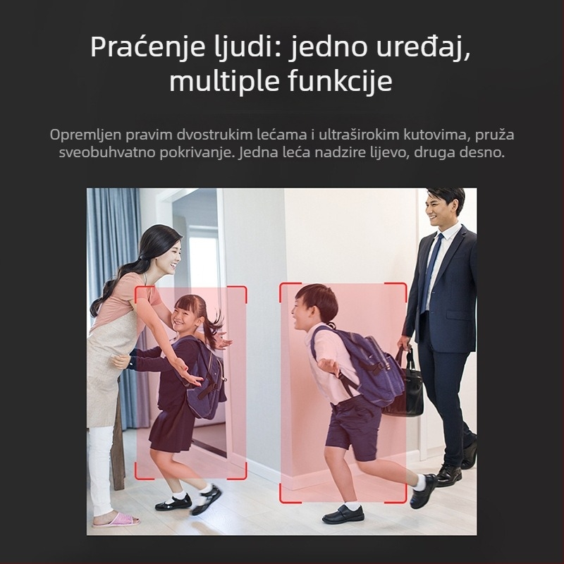 Bežična WiFi kamera za unutrašnju upotrebu — minimalno osvjetljenje 3,6 lx, radna temperatura -40°C do 60°C, napajanje 5V, funkcija alarma