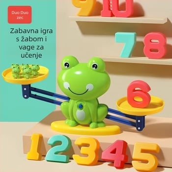 Žaba matematička ravnoteža — edukativna igračka bez električne energije, plastični DIY set, šarena kutija, za dob 15–35 godina