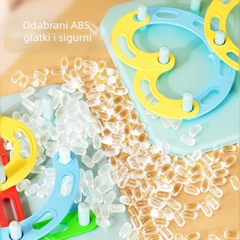 Montessori 3D puzzle – sklapanje stupastih oblika i geometrijsko podudaranje, plastika, za djecu 4–6 godina