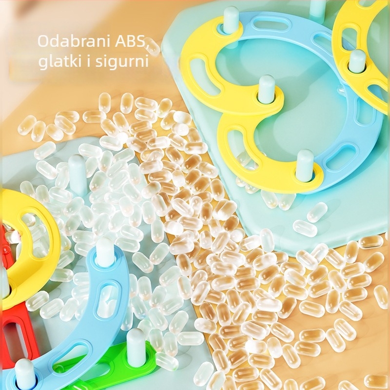 Montessori 3D puzzle – sklapanje stupastih oblika i geometrijsko podudaranje, plastika, za djecu 4–6 godina