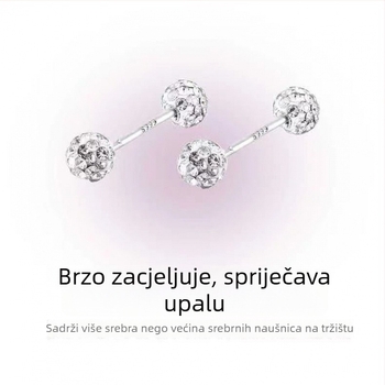 Naušnice od imitacijskih bisera, oblik U, minimalistički stil, elektroplatirane