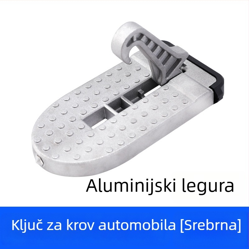 Pristupno ljestvilo za krov automobila - pedala od aluminijske legure, protuklizna, univerzalna kompatibilnost (Brand: Yang Jie; Material: aluminijska legura; Kompatibilni modeli: svi brendovi; Godina modela: sve godine)