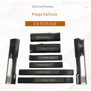 Pragova štitnica od nehrđajućeg čelika za Ford Elite — dijelovi za modifikaciju i dekoraciju automobila, model: Threshold strip, kompatibilno s 23 Ford Elite modela, marka Colorful