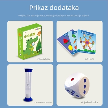 Memorijska kartaška igra s temom detektiva (Papir; društvena igra kartama; zabavna igra; intelektualni razvoj; koordinacija ruke i oka)