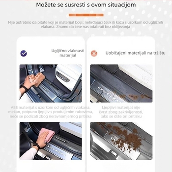 Zaštitni prag Denza N9 — plast, protiv ogrebotina, protiv udaranja, kompatibilan Denza N9, automatski mjenjač, Marke Jita