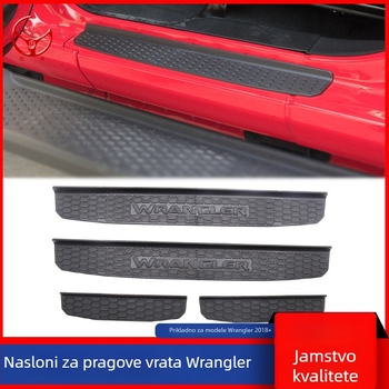 Prag vrata, podna lajsna i zaštita pedale za Jeep Wrangler JL (2018-2025) – Chen Yao, bez prilagodbe