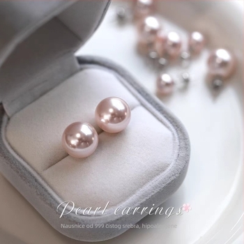 Naušnice - Srebro, elektroplatirane, Kun Ling, Geometrijski dizajn (Podrijetlo: Ningbo)