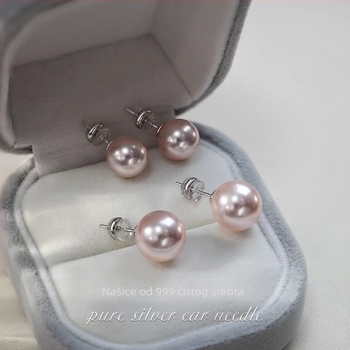 Naušnice - Srebro, elektroplatirane, Kun Ling, Geometrijski dizajn (Podrijetlo: Ningbo)