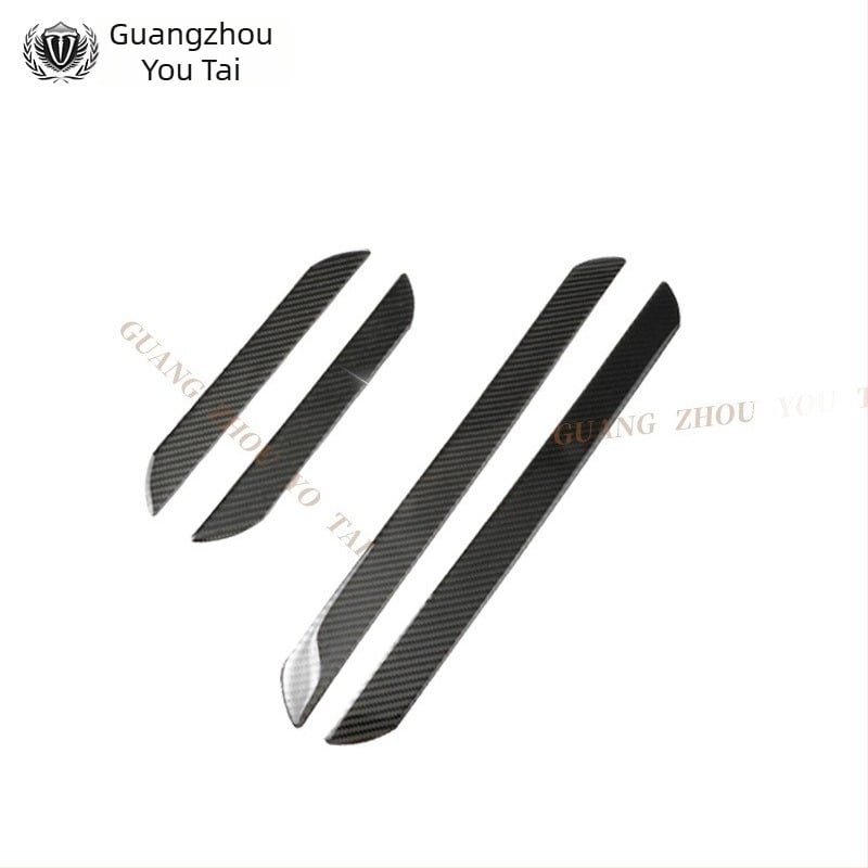 Automobilska prag zaštitna traka s karbonskim uzorkom, protiv sudara, univerzalna kompatibilnost, mogućnost prilagodbe obrade