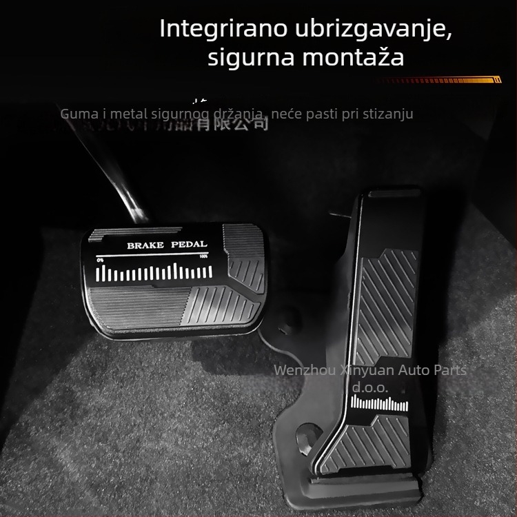 Kryt pedala od aluminijskog legura za pedalu gasa i kočnice, protuklizni zaštitni poklopac, BJ40 kompatibilan, automatski mjenjač, prilagodljiva obrada