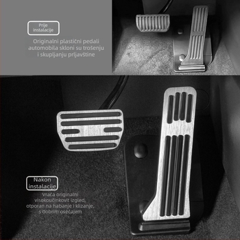 Set pedala od aluminijske legure za Changan SL03/S7/S07/L07/S05/G318 s automatskim prijenosom (bez marke)