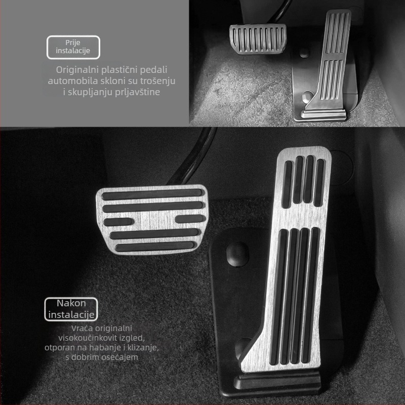 Set pedala od aluminijske legure za Changan SL03/S7/S07/L07/S05/G318 s automatskim prijenosom (bez marke)