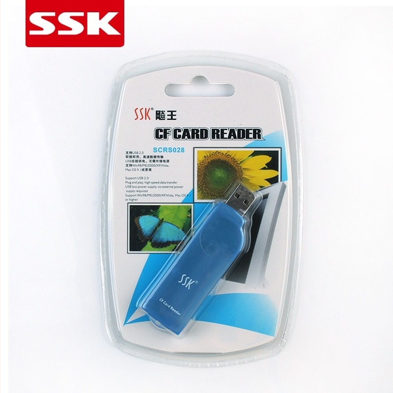 SSK/Biao King SCRS028 – Čitač CF kartica, industrijske klase, USB 2.0, Podrška CF kartica, Vanjska instalacija