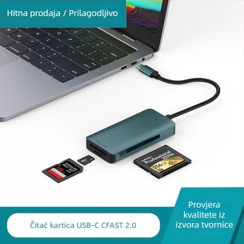 Čitač kartica USB 3.2 Gen 2 s podrškom CF/SD — vanjski, model C15, 100 g