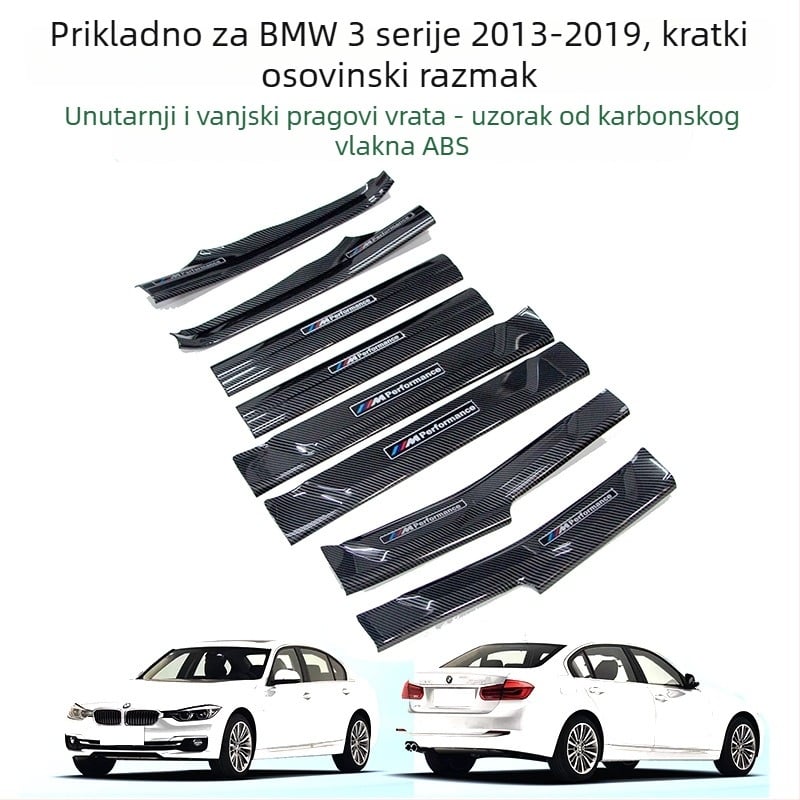 Zaštitna prah-lijesa za BMW 3. Serija (2013–2019) – plastika, prilagodljivo obrađivanje