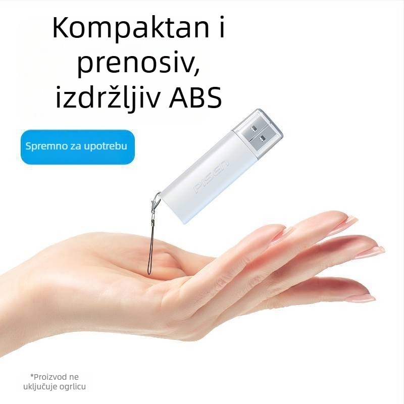 Pisen USB 3.0 brzi čitač kartica - All-in-One SD/TF čitač kartica, vanjski, model Ts-e147, kompatibilan s Windows 7