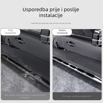 Bočni zaštitni pokrov pedale za Leopard Titanium 7, nehrđajući čelik, prag pedalnog panela — Ganganghao