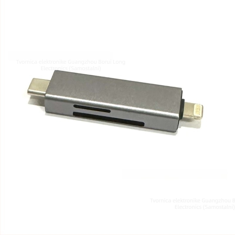 Type-C OTG čitač kartica – SD/TF podrška, USB 2.0, vanjska instalacija, kompatibilan s Android telefonom, metalno kućište