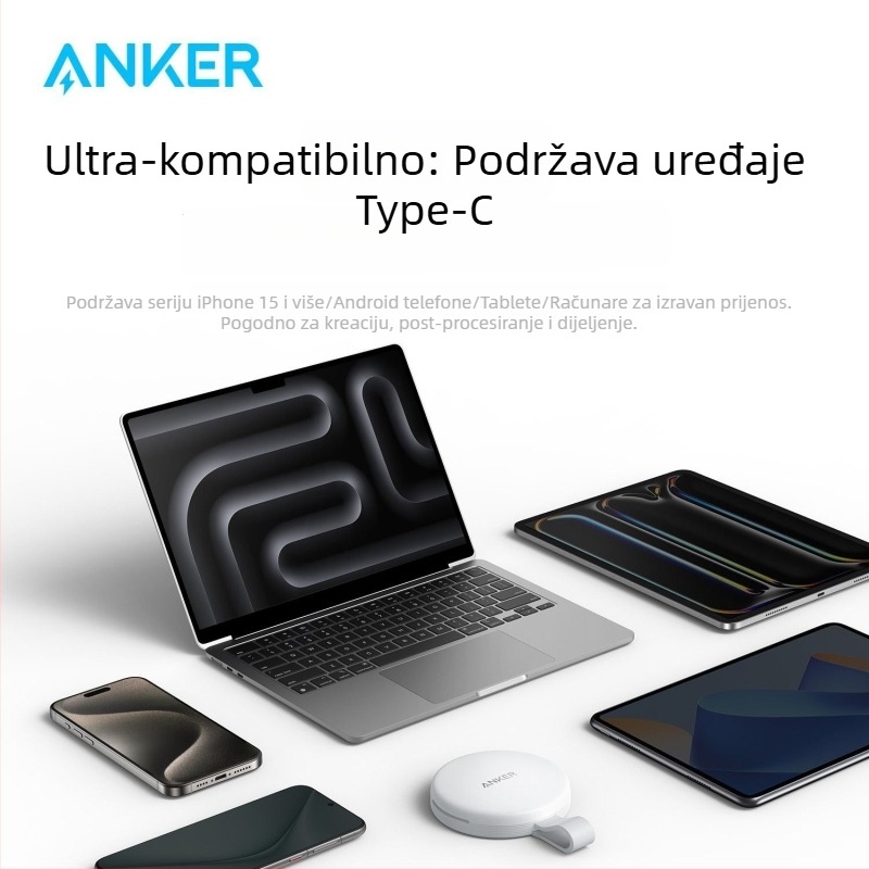 Anker čitač SD/TF kartica – USB-C, USB 2.0, 2-u-1, integriran, plastično kućište