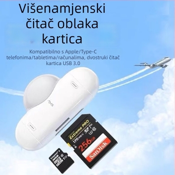 Magnetski čitač kartica USB Type-C/OTG sa SD/TF podrškom, model 311, USB 2.0, ABS kućište, 18 g