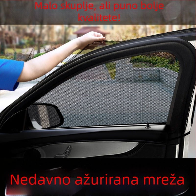 Mreža protiv komaraca za bočne prozore automobila – prozračna mreža, sjenilo i izolacija od topline