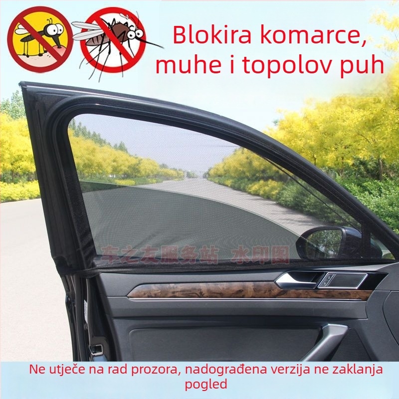 Mreža protiv komaraca za bočne prozore automobila – prozračna mreža, sjenilo i izolacija od topline