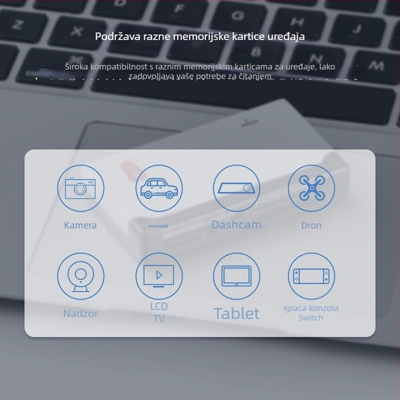 C235 USB 2.0 šest u jednom čitač kartica – podržava CF/SD/SDHC/TF/MS/M2/XD