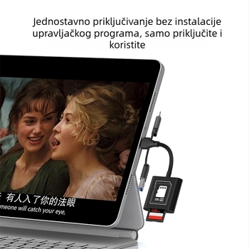 SYRUI Sy-239 čitač kartica s Lightning i Type-C sučeljima, SD/TF kartice, USB 3.0 OTG za iPhone i Android