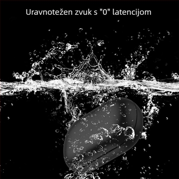 Bežične Bluetooth slušalice s redukcijom šuma i vodootpornim dizajnom (Bluetooth 5.4, domet 25 m, trajanje baterije preko 8 sati, digitalni zaslon)