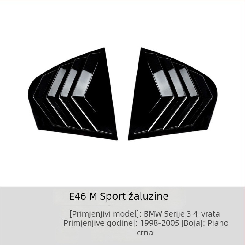 BMW 3 Series E46 M Sport ukrasne naljepnice za prozore (1998-2005)